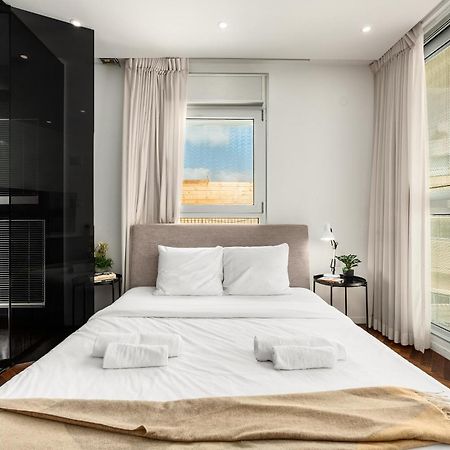 Penthouse 3Br + Roof Top + Parking - On The Beach 海法 外观 照片
